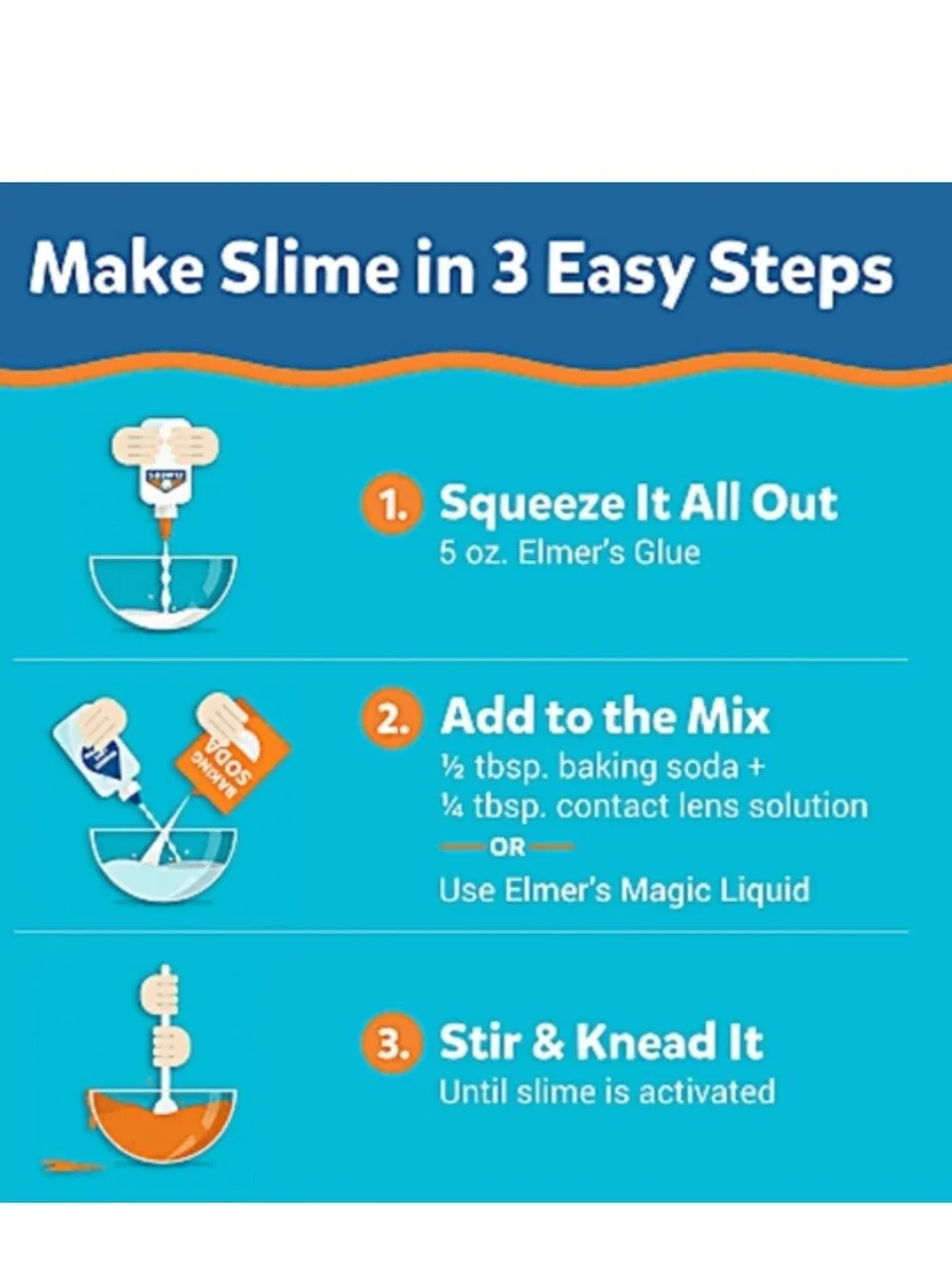 Elmer's Washable Clear Glue - Clear with Orange Cap